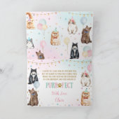 Schattige vliegenballonnen op zaterdag T Bedankkaart (Binnen)