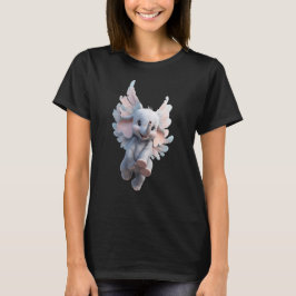 Schattige vliegende olifant met vleugels | Fantasi T-shirt