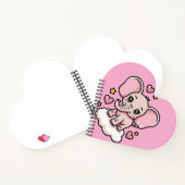  Schattige vliegende roze olifantwhimsy sterren &h Notitieboek (Binnen)