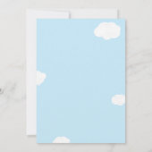 Schattige Vliegtuig Baby shower Raad Juiste Prijs  Kaart (Achterkant)