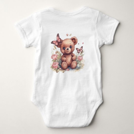 Schattige vlinder Beer Romper (Achterkant)