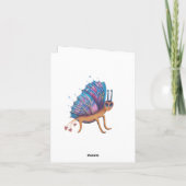 schattige vlinder feestdagen kaart (Achterkant)