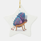 schattige vlinder keramisch ornament (Voorkant)