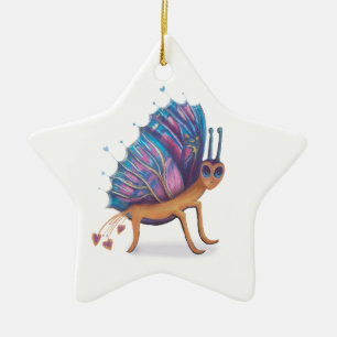 schattige vlinder keramisch ornament