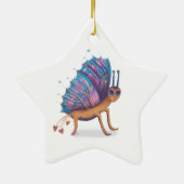schattige vlinder keramisch ornament (Achterkant)