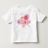 schattige vlinder kinder shirts (Voorkant)