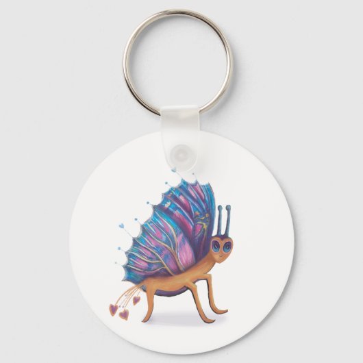schattige vlinder sleutelhanger (Voorkant)