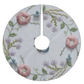 schattige vlindermijn groene roze borduurwerk kerstboom rok (Voorkant)