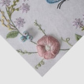 schattige vlindermijn groene roze borduurwerk tissuepapier (Detail)