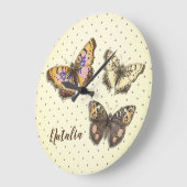 Schattige vlinders met pooldots met naam grote klok (Hoek)