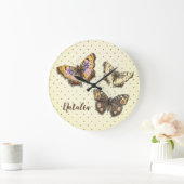 Schattige vlinders met pooldots met naam grote klok (Huis)