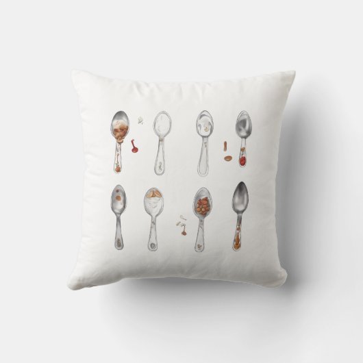 Schattige Voedingslepelkussen voor de kamer van Ba Kussen (Achterkant)