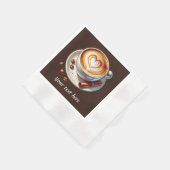 Schattige Voeg jouw tekst toe Servet (Hoek)