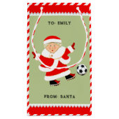 Schattige Voetbal Kerst Kleine Gift Bag Klein Cadeauzakje (Achterkant)