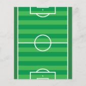 Schattige Voetbal & Lint Budget Verjaardagsuitnodi (Achterkant)