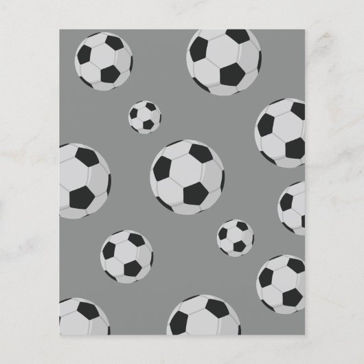 Schattige Voetbal lint budget verjaardagsuitnodigi (Achterkant)