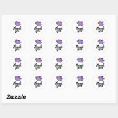 Schattige Vogel Bedankt Zakelijk Ronde Sticker (Vel)
