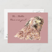 Schattige Vogel Gezegde Wat Grappig Dier Custom Briefkaart (Voorkant / Achterkant)