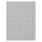 Schattige Vogelblauw Robin Winterkerstpatroon Tafelkleed (Voorkant)