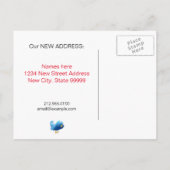 Schattige vogelnest aankondigingskaart (Achterkant)