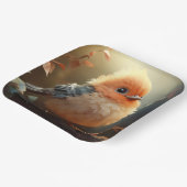Schattige vogelpapier bord (Gebogen)