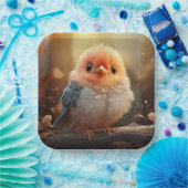 Schattige vogelpapier bord (Feest)