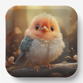 Schattige vogelpapier bord (Voorkant)