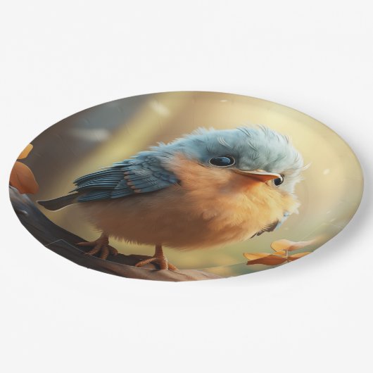 Schattige vogelpapier bord (Gekanteld)