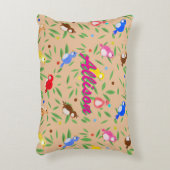 Schattige vogelpatroon accentkussen accent kussen (Voorkant(Verticaal))