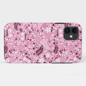 schattige vogels en roze bloemen Case-Mate iPhone case (Achterkant (horizontaal))