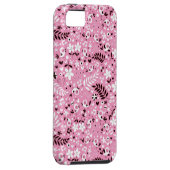 schattige vogels en roze bloemen Case-Mate iPhone case (Back/Rechts)