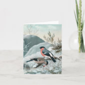 Schattige vogeltje- Bullfinch, Kunst Kaart (Voorkant)