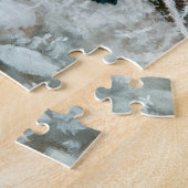 Schattige vogeltje- Bullfinch, Kunst Legpuzzel (Zijkant)