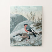 Schattige vogeltje- Bullfinch, Kunst Legpuzzel (Verticaal)