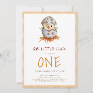 Schattige vogeluitkomen eerste verjaardag kaart