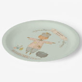 Schattige vogelverschrikker Halloween Bash Papieren Bordje (Gekanteld)