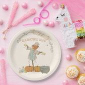 Schattige vogelverschrikker Halloween Bash Papieren Bordje (Feest)