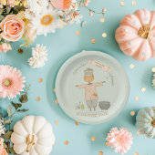 Schattige vogelverschrikker Halloween Bash Papieren Bordje