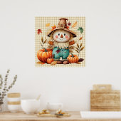 Schattige vogelverschrikker-Poster Poster (Keuken)