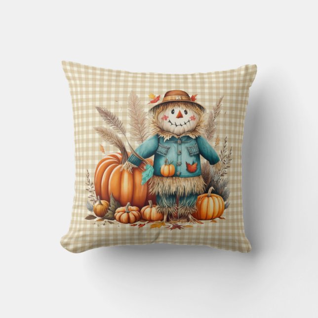 Schattige vogelverschrikker-Sierkussen Kussen (Voorkant)