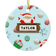 Schattige Volleybal Kerstmis Collectible