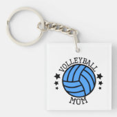 Schattige volleybal sport Moeder Sleutelhanger (voorkant)