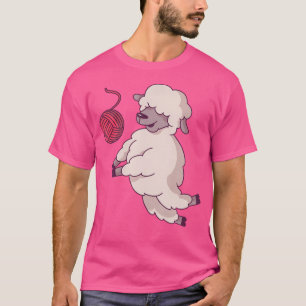 Schattige volleybalschaap t-shirt