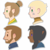 Schattige voor een cast sticker (Voorkant)