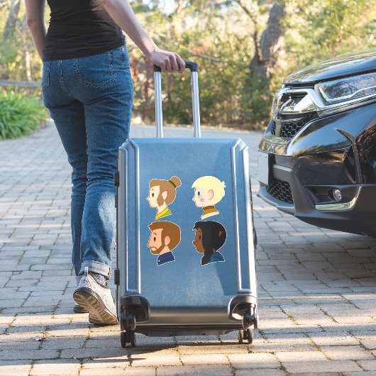 Schattige voor een cast sticker (Koffer Insitu)