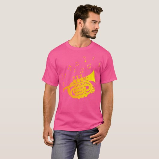 Schattige voor trompettist of trompettist Een cool T-shirt (Voorkant volledig)