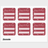 Schattige voor van Kerstmis Feestdagen Gifts Label (Vel)