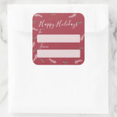 Schattige voor van Kerstmis Feestdagen Gifts Label (Tas)