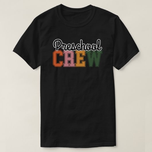 Schattige voorschoolse bemanning t-shirt (Design voorkant)