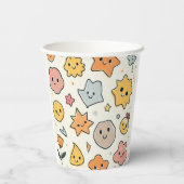 schattige vormen papieren bekers (Achterkant)